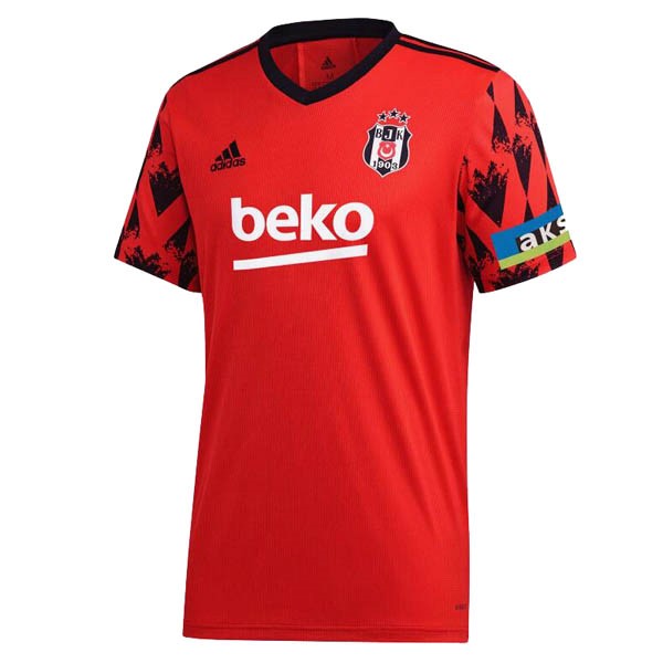 Camiseta Beşiktaş JK Replica Tercera Ropa 2020/21 Rojo